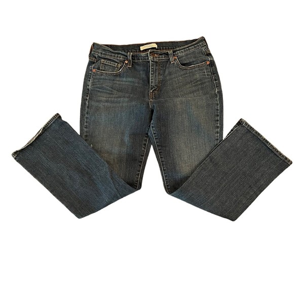 Levis 515 Jeans Bootcut Medium Wash Mid Rise Classic Denim Size 12 Short - Picture 1 of 6